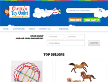 Tablet Screenshot of christystoyoutlet.com